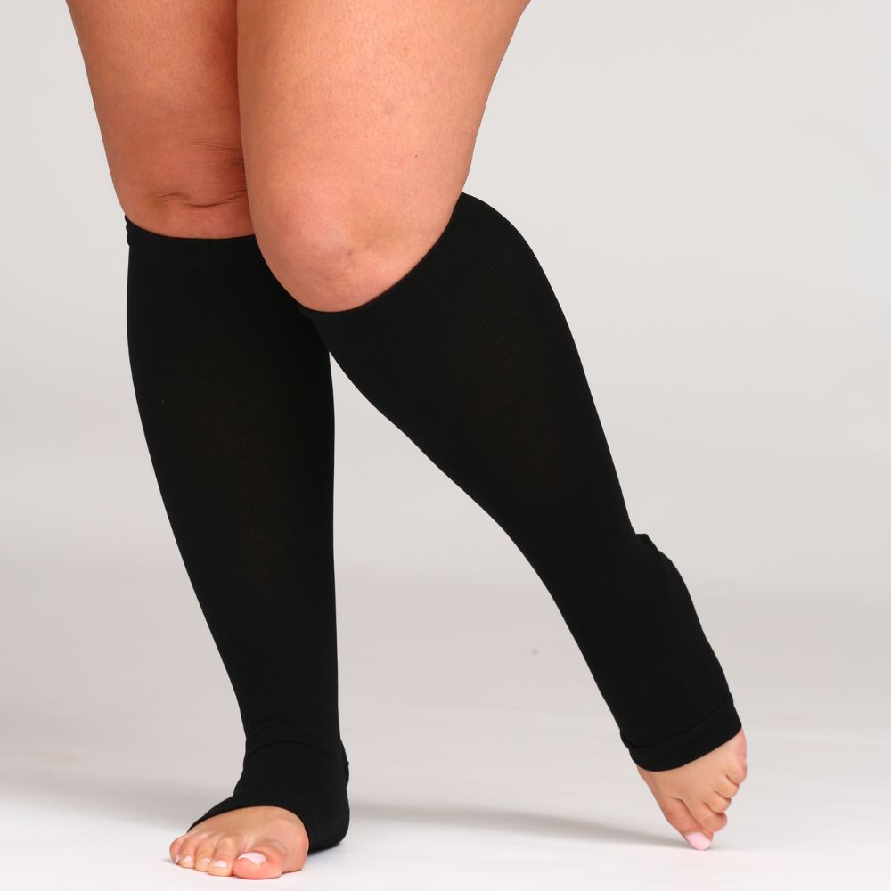 Wide Compression Socks For Pain Relief (Open-Toe)