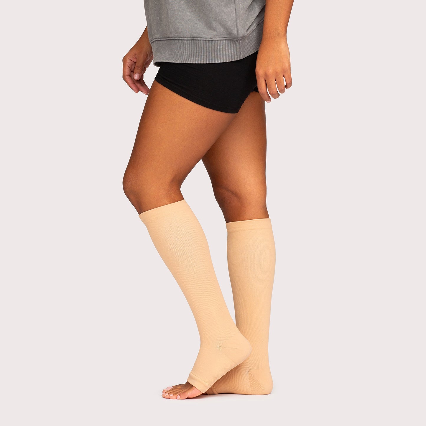 Bamboo Open Toe Compression Socks