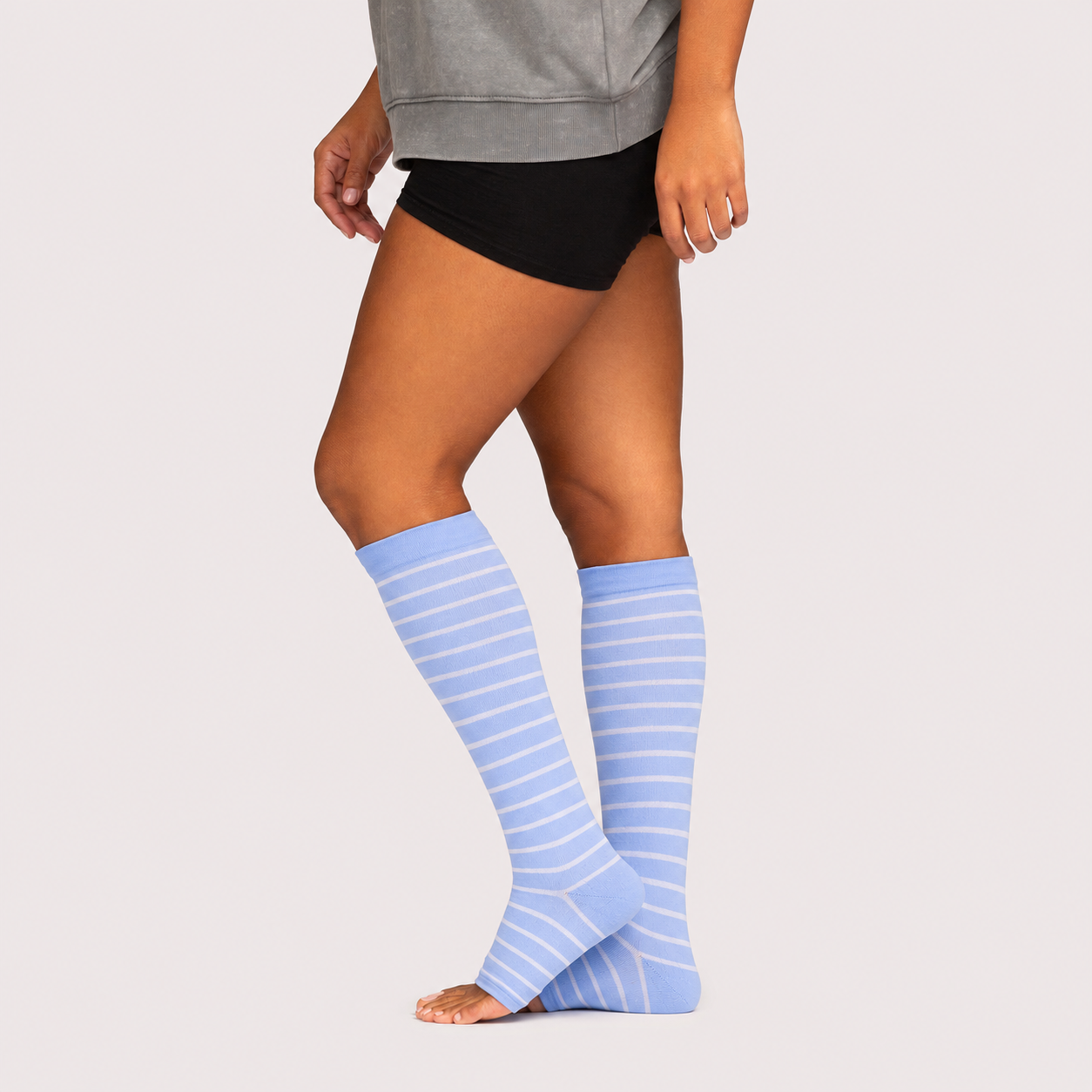 Bamboo Open Toe Compression Socks