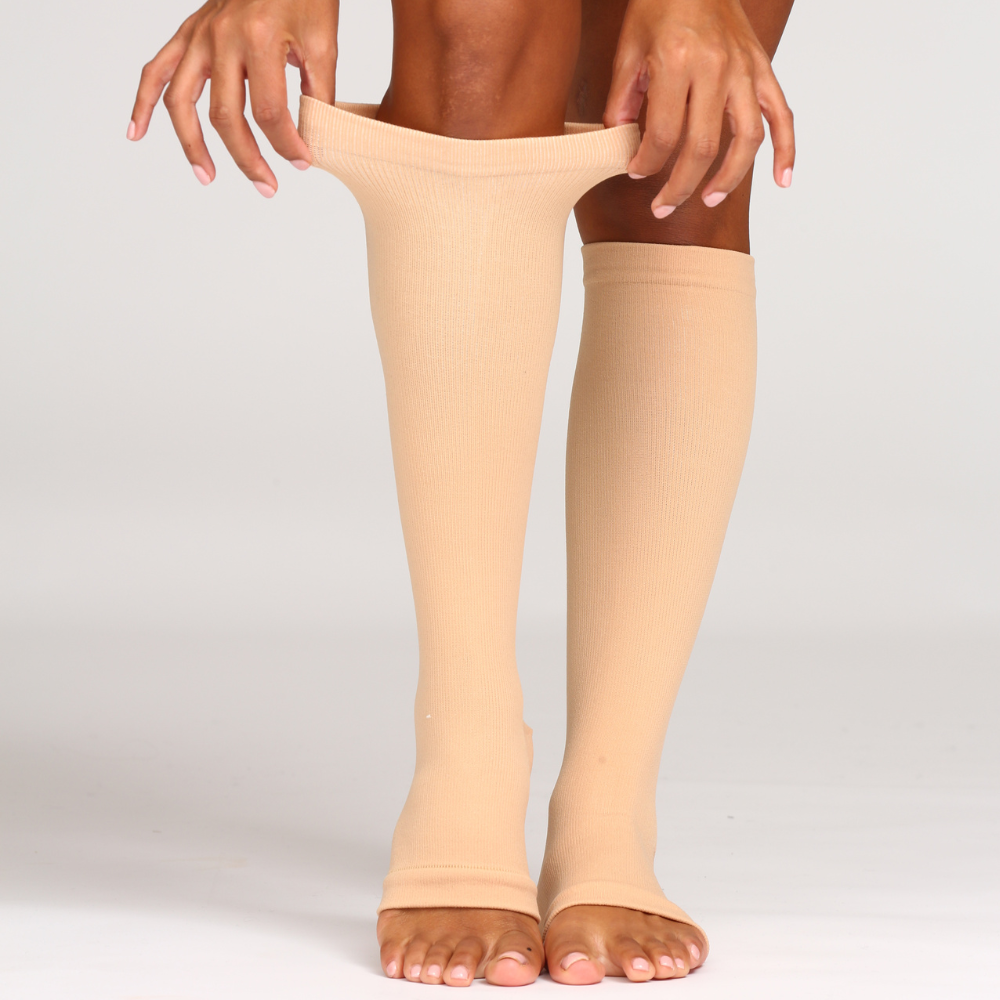 Wide Compression Socks For Pain Relief (Open-Toe)